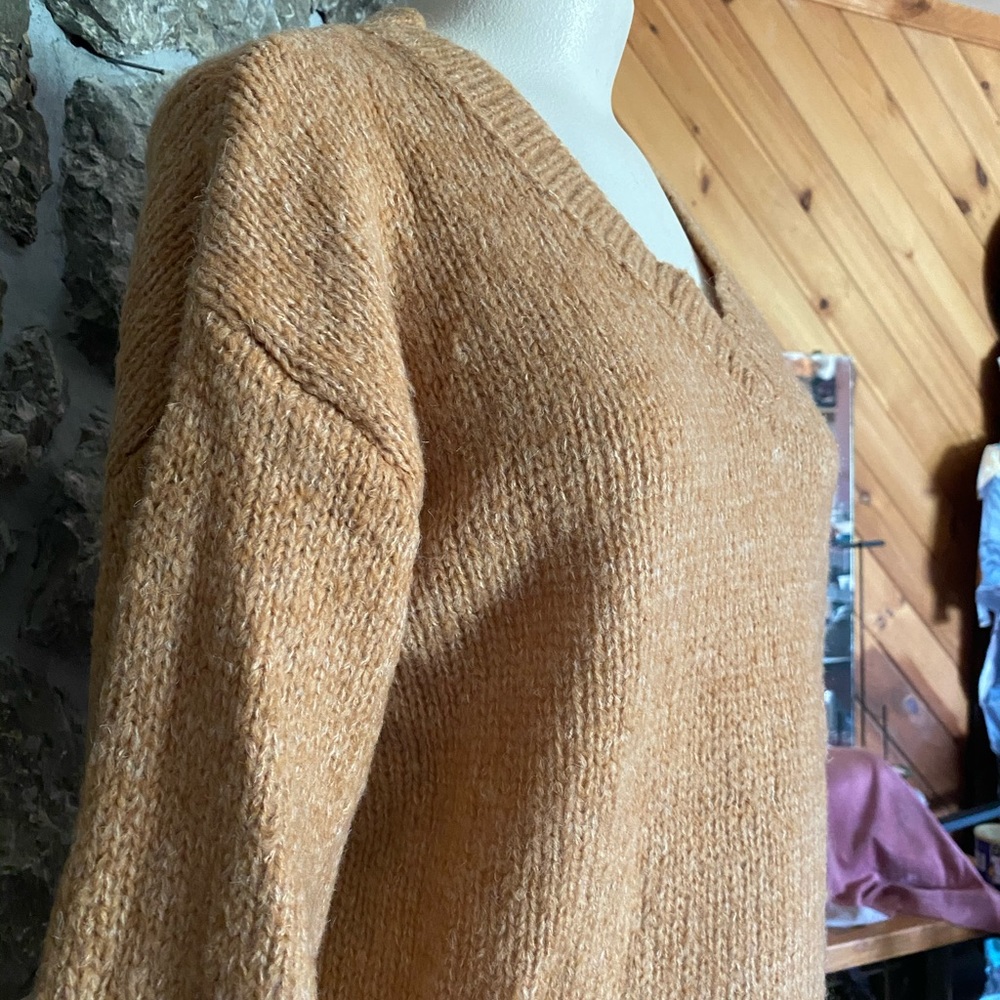 Tan Boxy Sweater - Picture 3 of 4